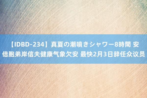 【IDBD-234】真夏の潮噴きシャワー8時間 安倍胞弟岸信夫健康气象欠安 最快2月3日辞任众议员