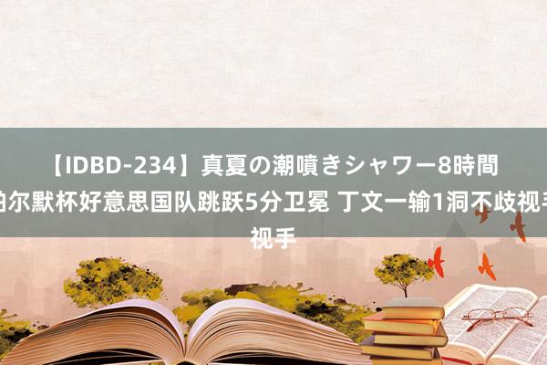 【IDBD-234】真夏の潮噴きシャワー8時間 帕尔默杯好意思国队跳跃5分卫冕 丁文一输1洞不歧视手